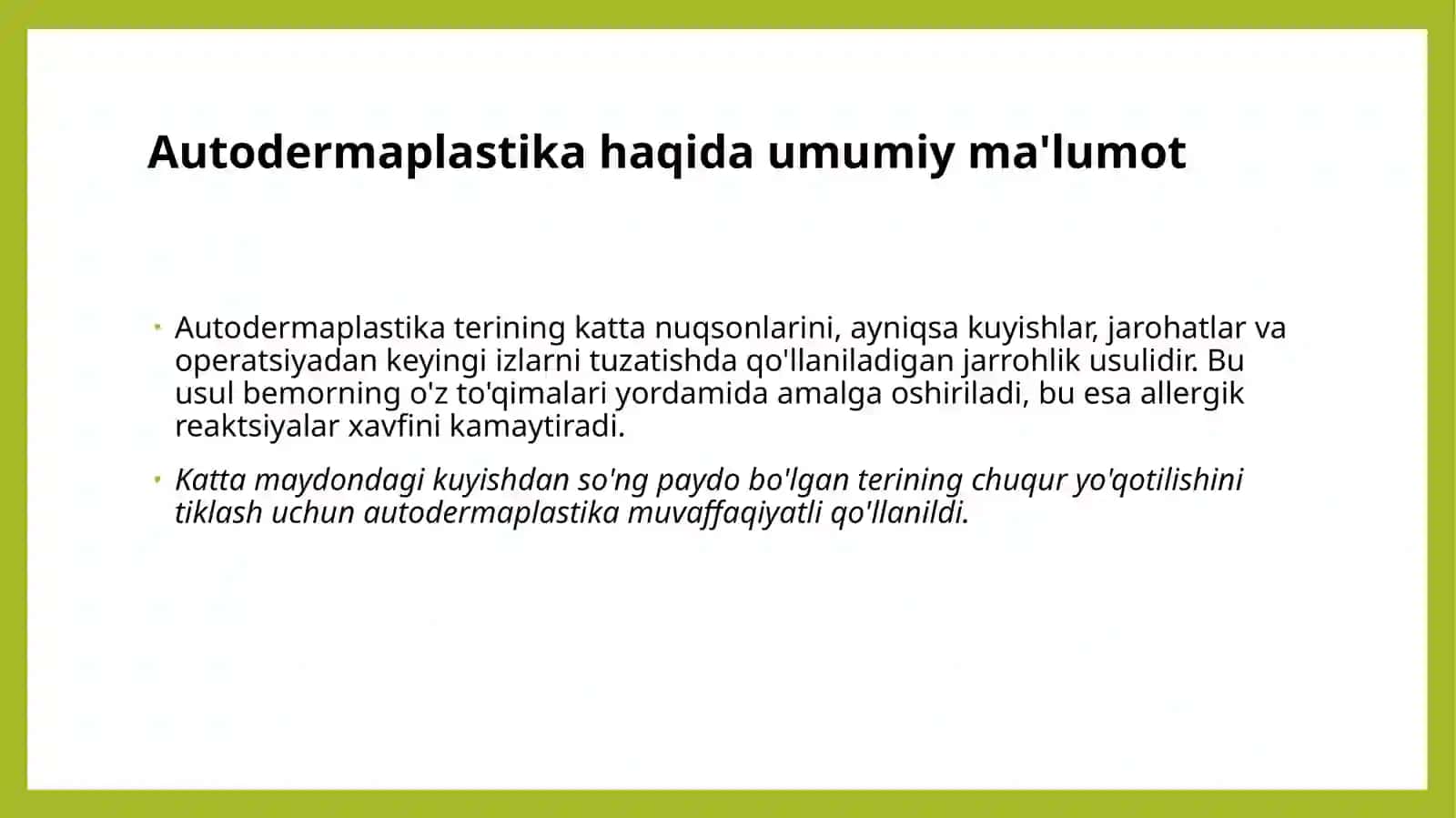 Autodermaplastika 3