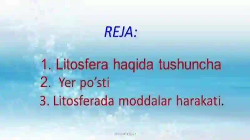 LITOSFERA VA UNING BUGUNGI KUNDAGI MUAMMOLARI 3