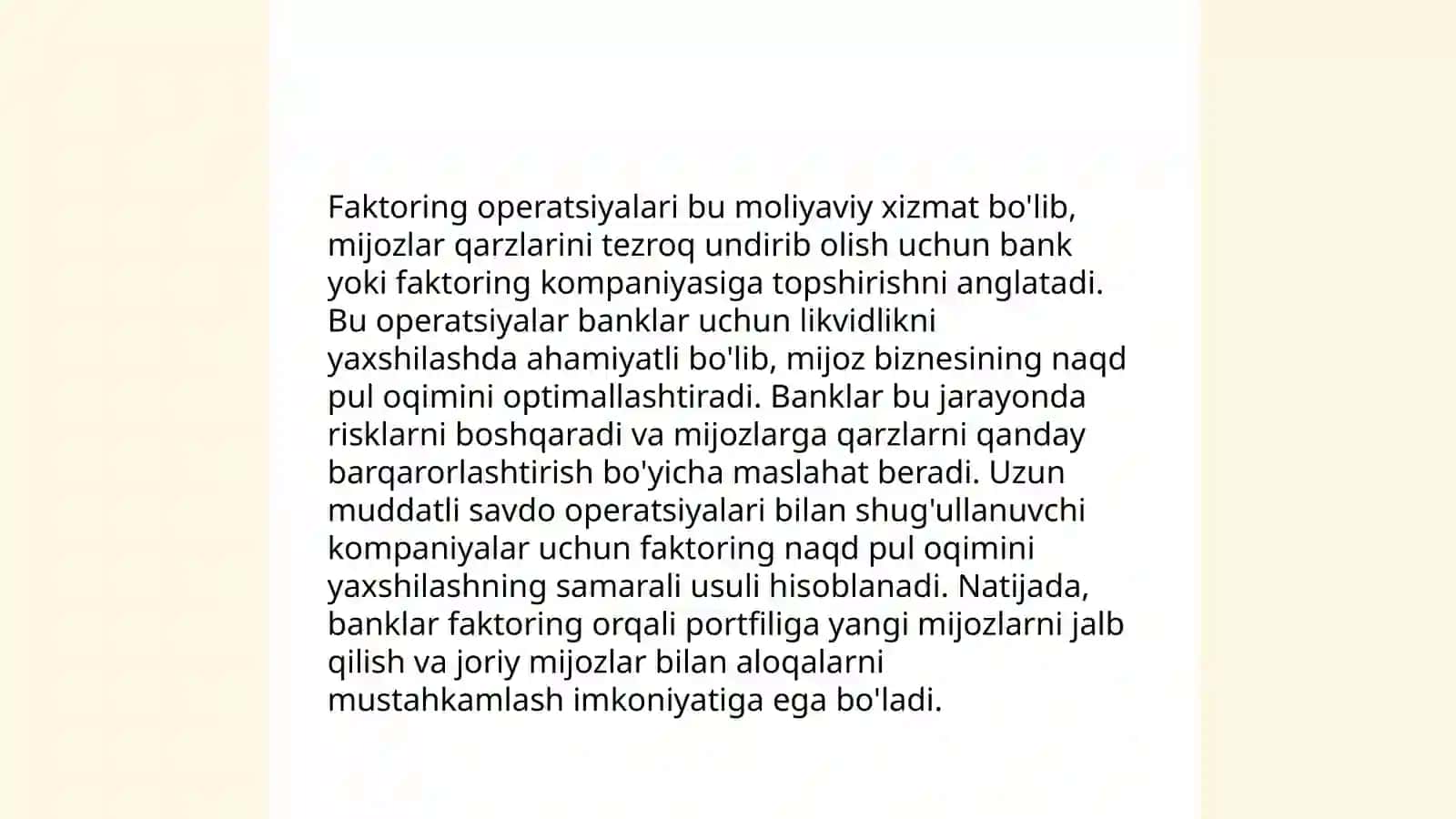 Faktoring operatsiyalari 3