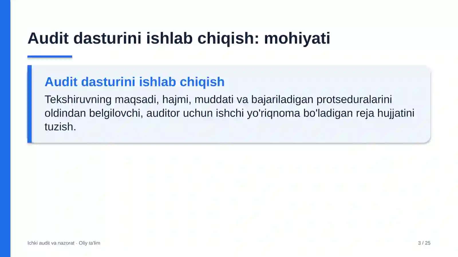 xususiy banklarda audit dasturini ishlab chiqish 1669 3