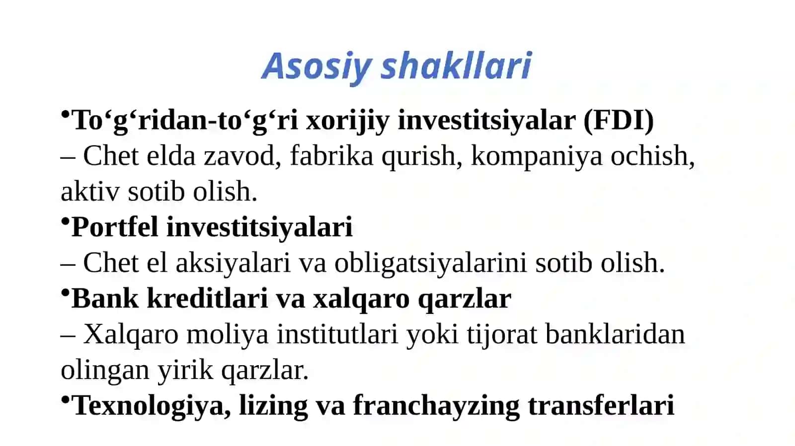 Xalqaro kapital migratsiyasi. Xalqaro ishchi kuchi migratsiyasi 3