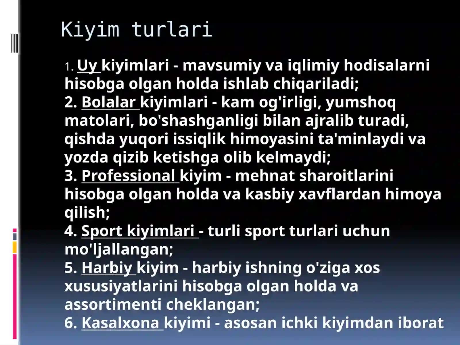 Kiyim vapoyavzaluchun gigieniktalablar 3