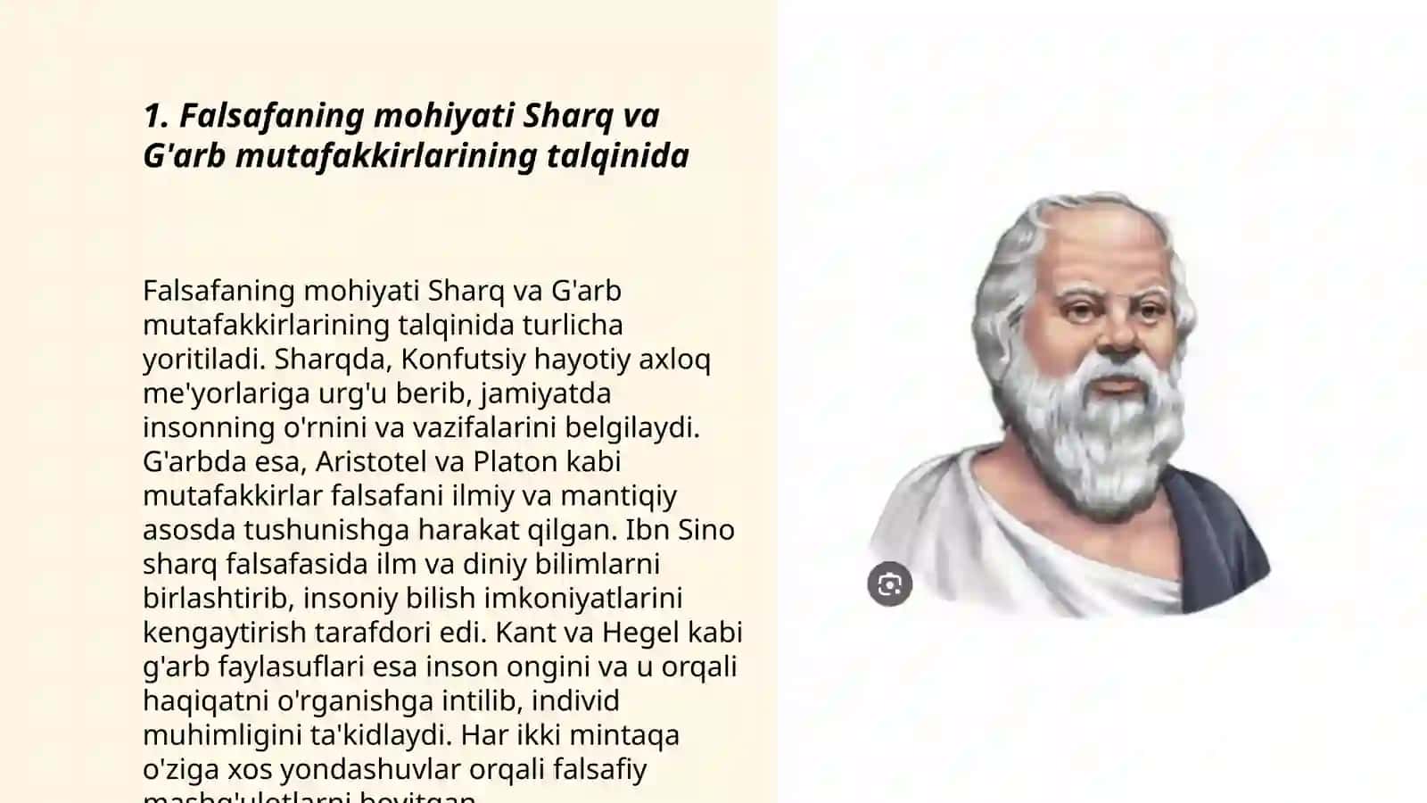 Falsafaning mohiyati Sharq va G'arb mutafakkirlarining talqinida 3