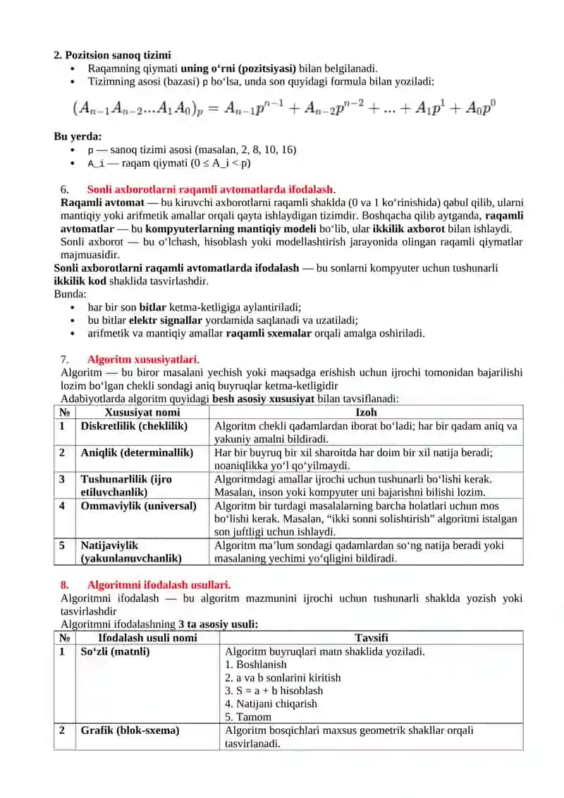 Dasturlash tillarining umumiy xarakteristikasi. 3