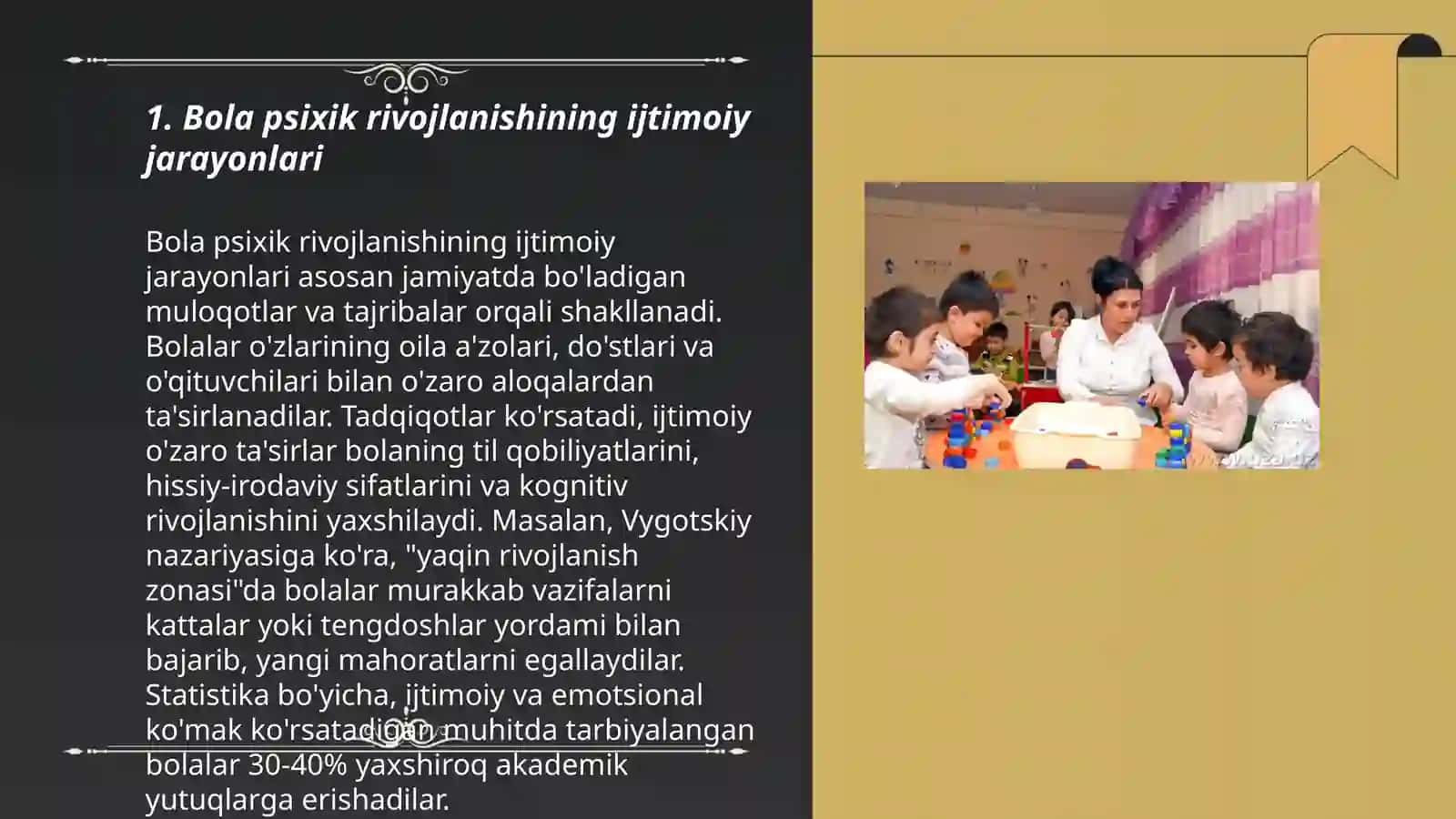 Bola psixik rivojlanishining ijtimoiy jarayonlari 3