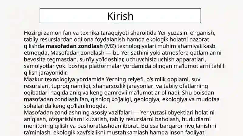 Masofadan zondlash tushunchasi va uning asosiy vazifalari 3