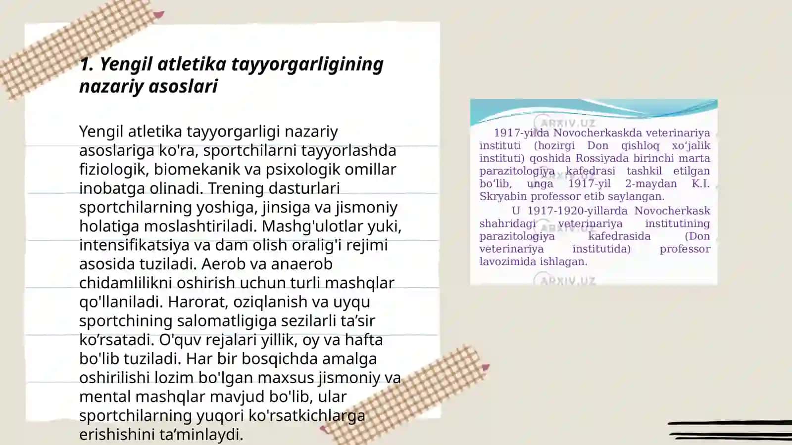 Yengil atletika va uni oʻqitish metoʻdikasi fanining maxsadi xamda vazifalari 3