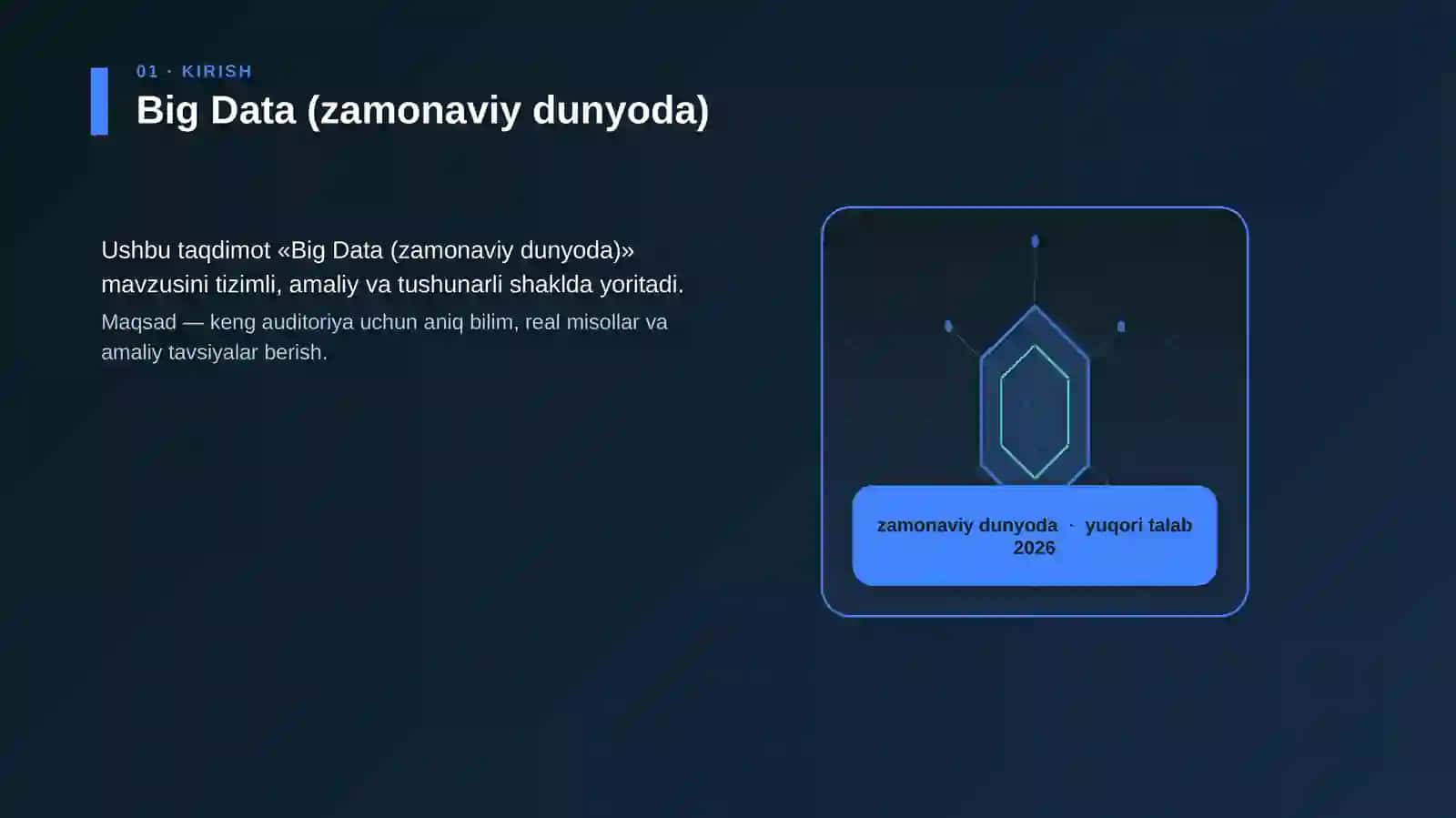 Big Data (zamonaviy dunyoda) 3