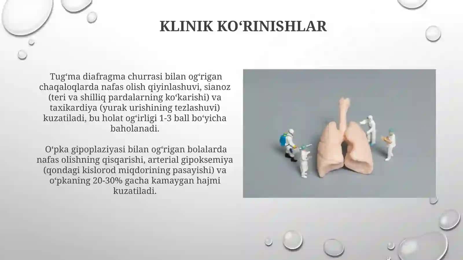 Nafasolish jarayoni. Nafas a'zolarining rivojlanish nuqsonlari 3