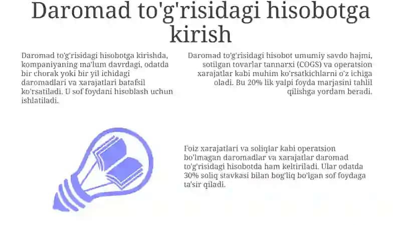 Daromad to'g'risidagi hisobot 3