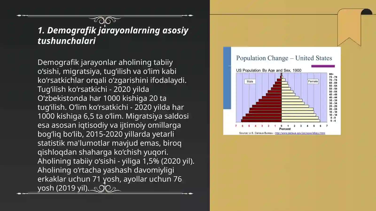 Demografik jarayonlarning asosiy tushunchalari 3