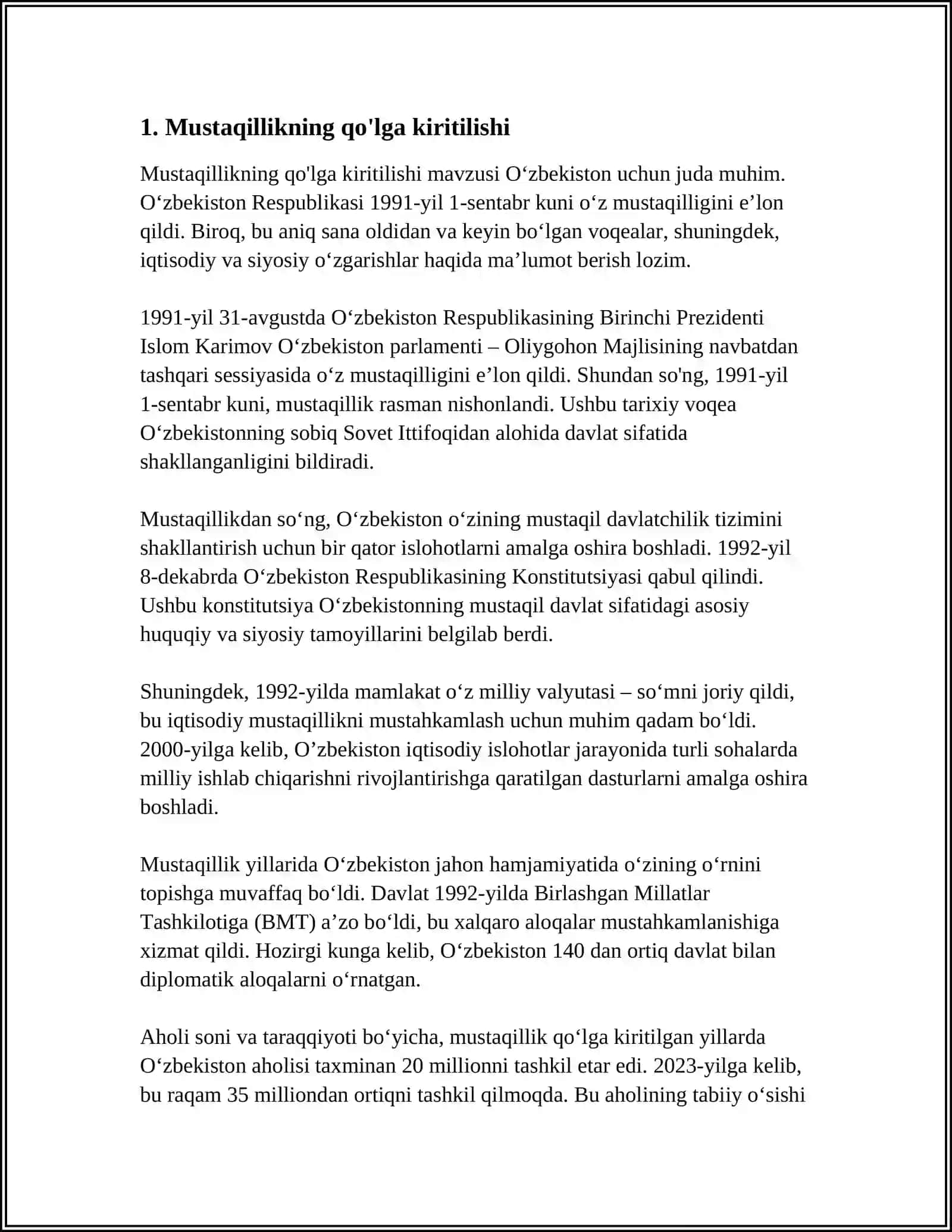 O'ZBEKISTONNING ENG YANGI TARIXI DARSLIK 2022 3