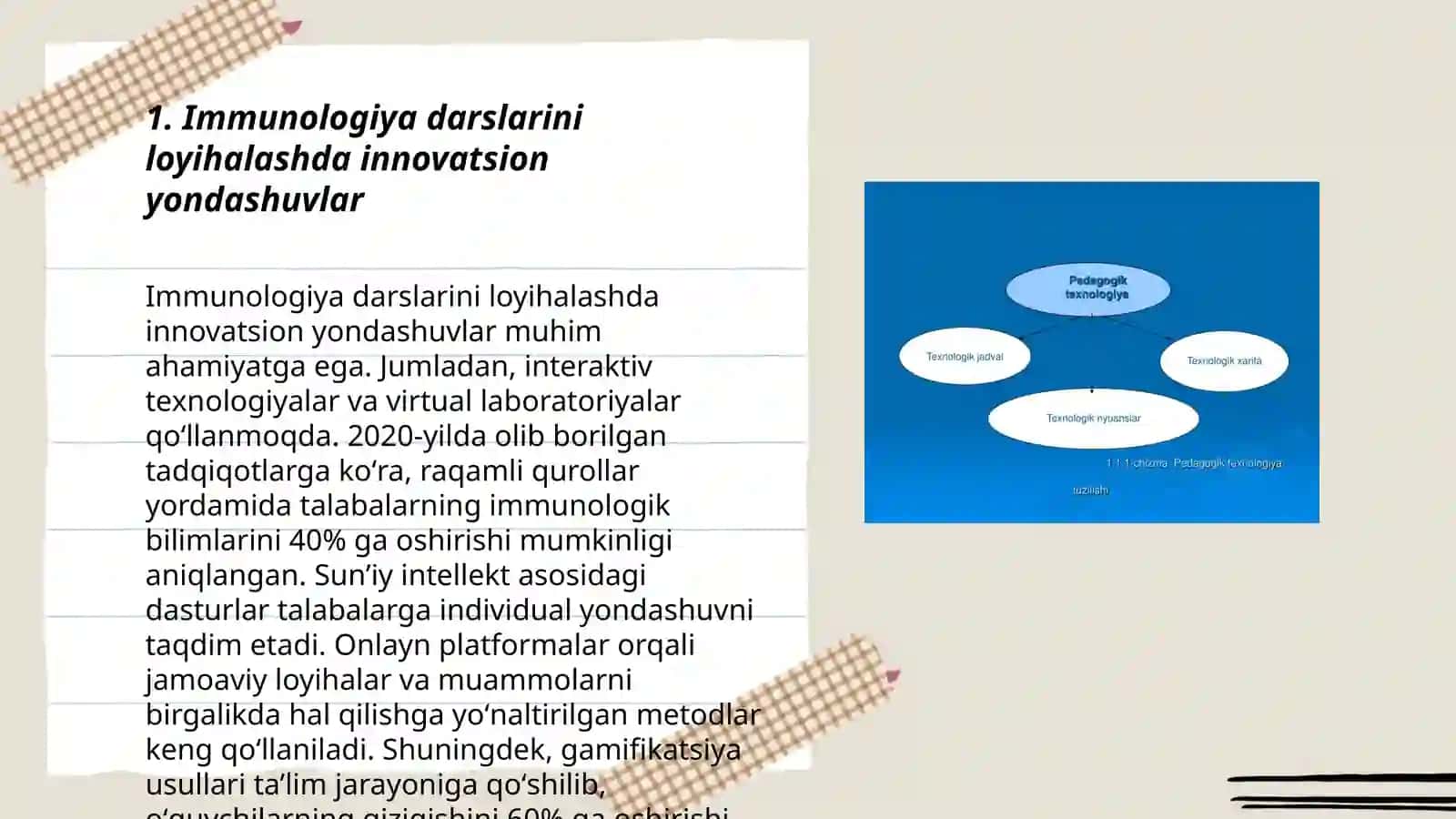 Immunalogiya darslarida zamonaviy imunologik inavatsion pedagogik texnologiyalarni qo'llash 3