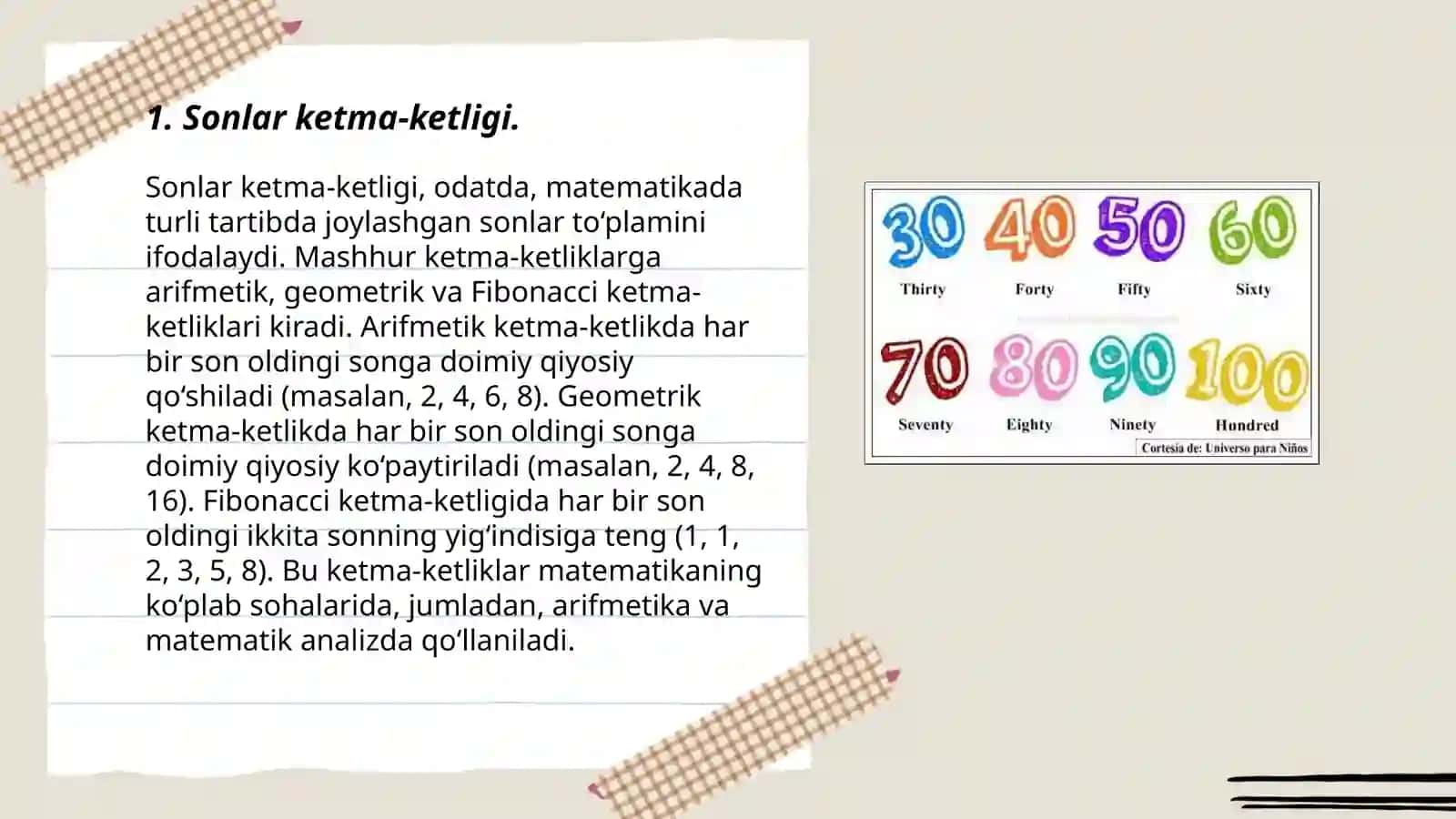 Sonlar ketma-ketligi va uning limiti 3