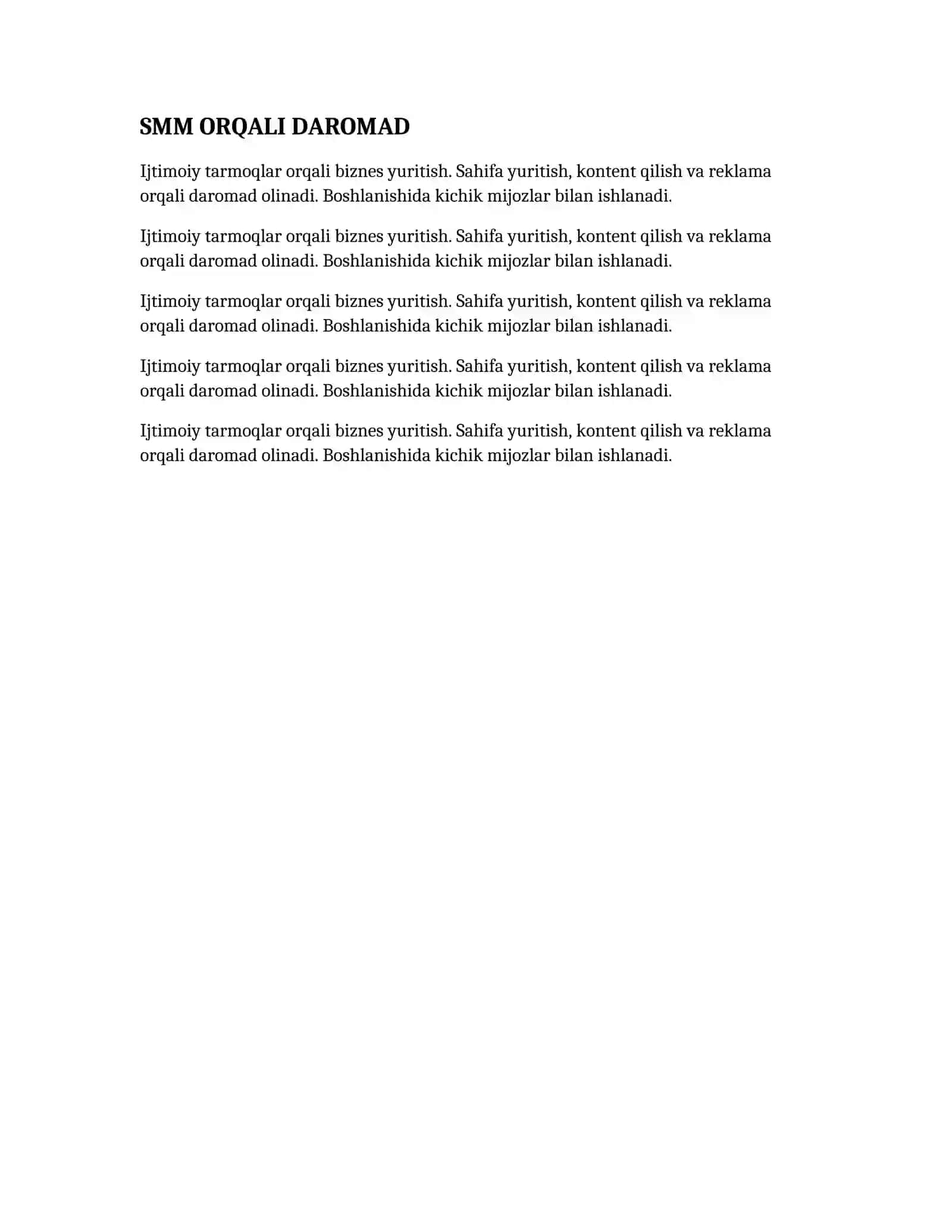 INTERNETDA PUL ISHLASH (0 DAN) 3
