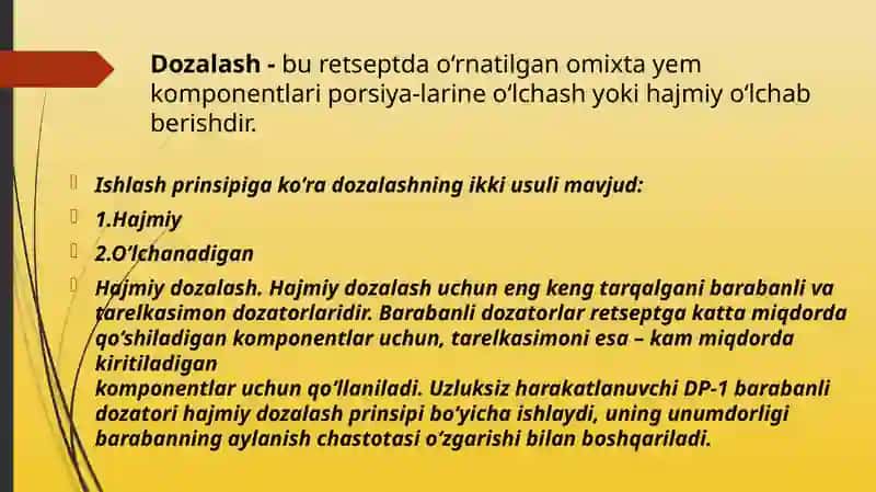 Tarelkasimon me’yorlagichning tuzilishi va me’yorlash jarayonlarini o’rganish. 3