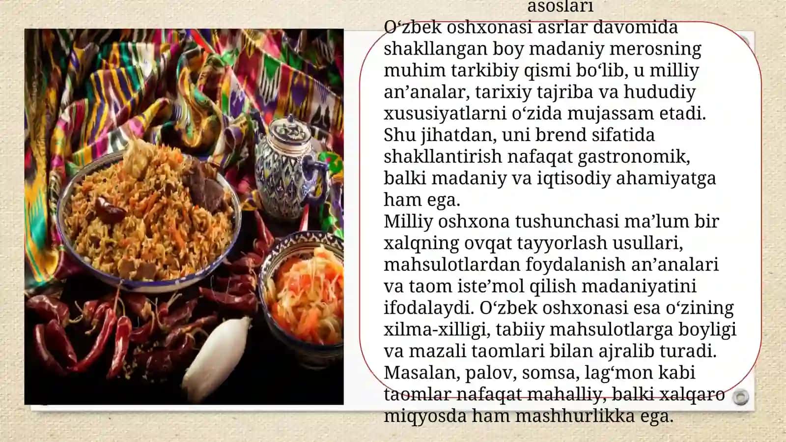 Oʻzbek oshxonasi brendini yaratish 3