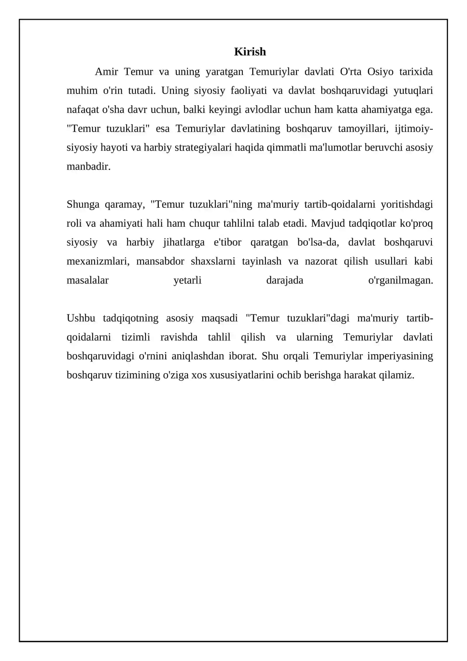 Temur tuzuklari: Manba sifatida tahlil 3