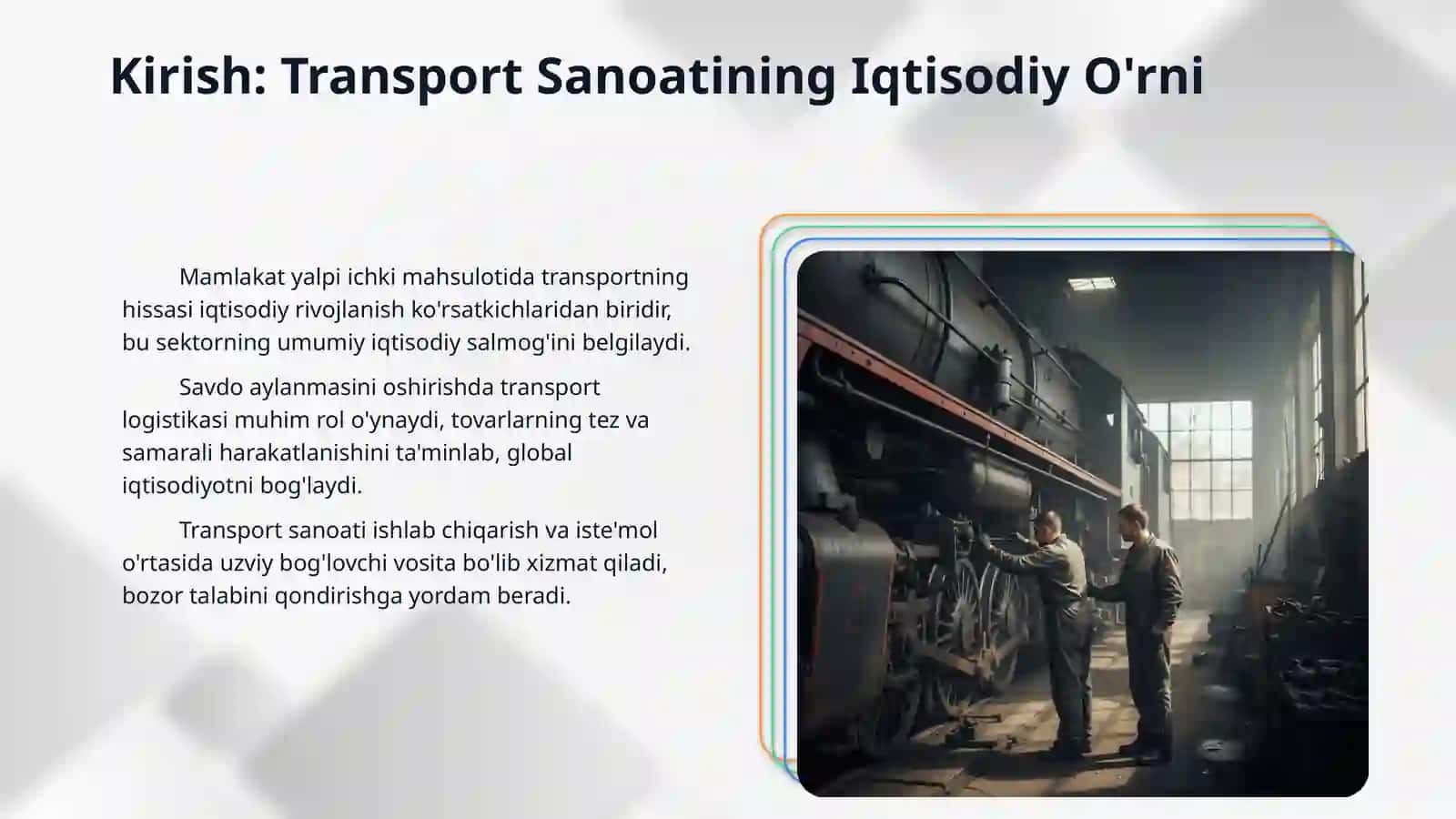 Transportning sanoat xususiyatlari 3