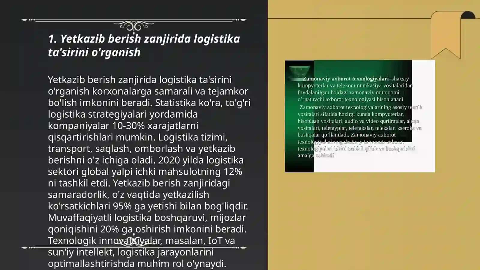 Yetkazib berish zanjirini boshqarishda logistik strategiyalarni rivojlantirish 3