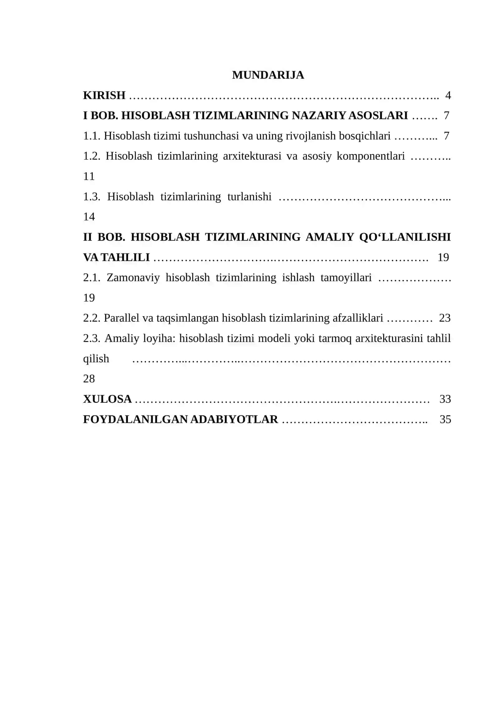 Hisoblash tizimlarining turlanishi 3