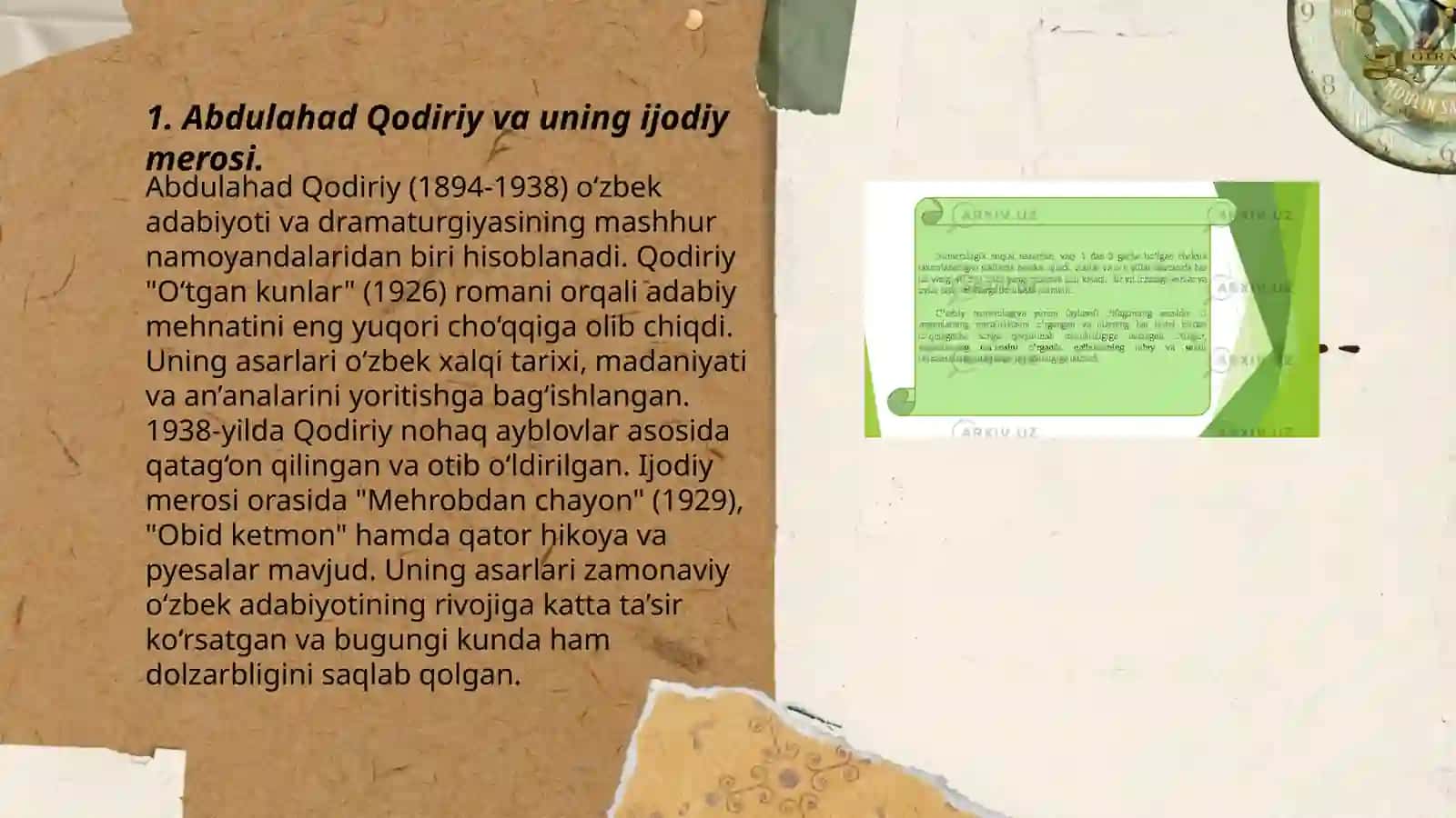 Abdulhamid Choʻlponning "Kecha va kunduz" romani tahlili 3