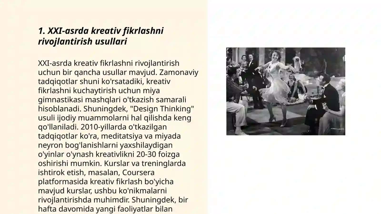 XXI-asr kònikmalarini shakllantirish yòllari.Fikrlashni baholash 3
