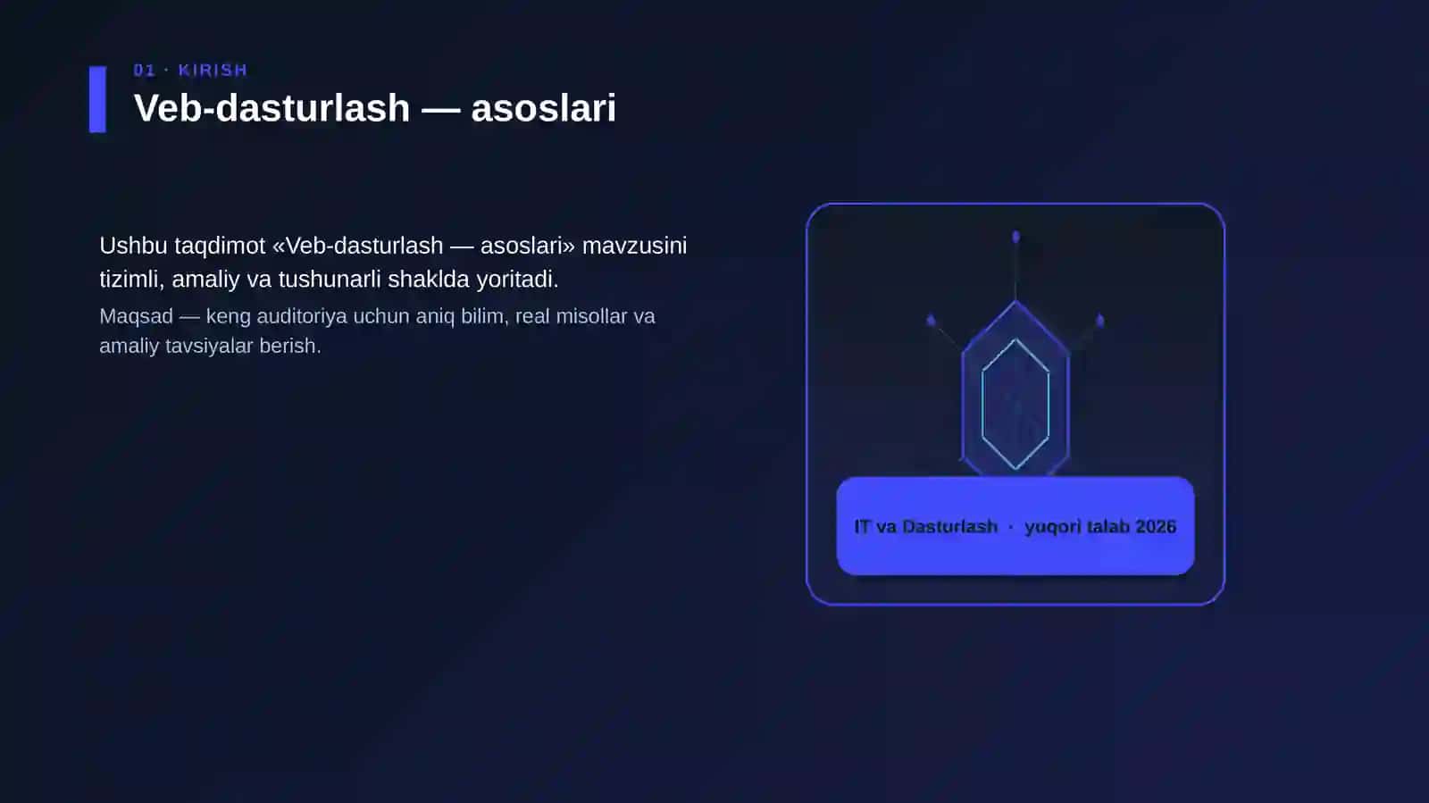 Veb-dasturlash — asoslari 3