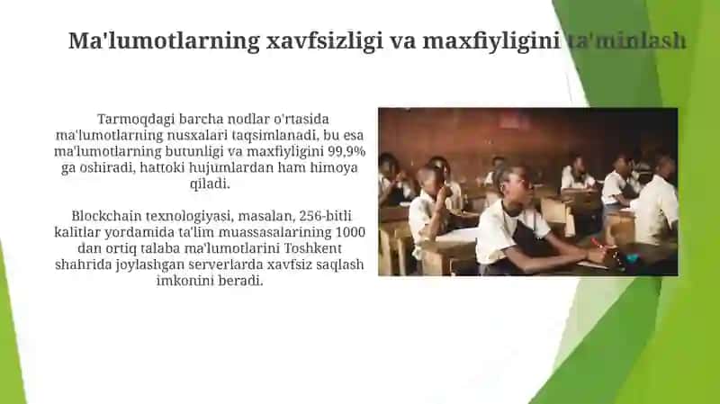 Blokcheynning Amaldagi Qo‘llanilishi 3