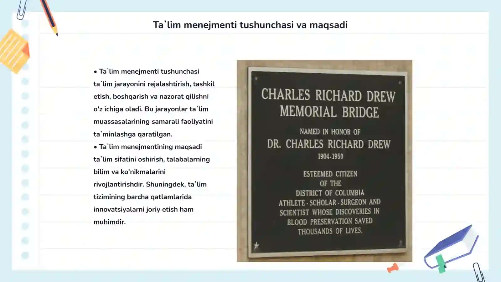 Taʼlim menejmenti fanining rivojlanish bosqichlari 3