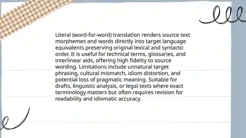Types of translations 3