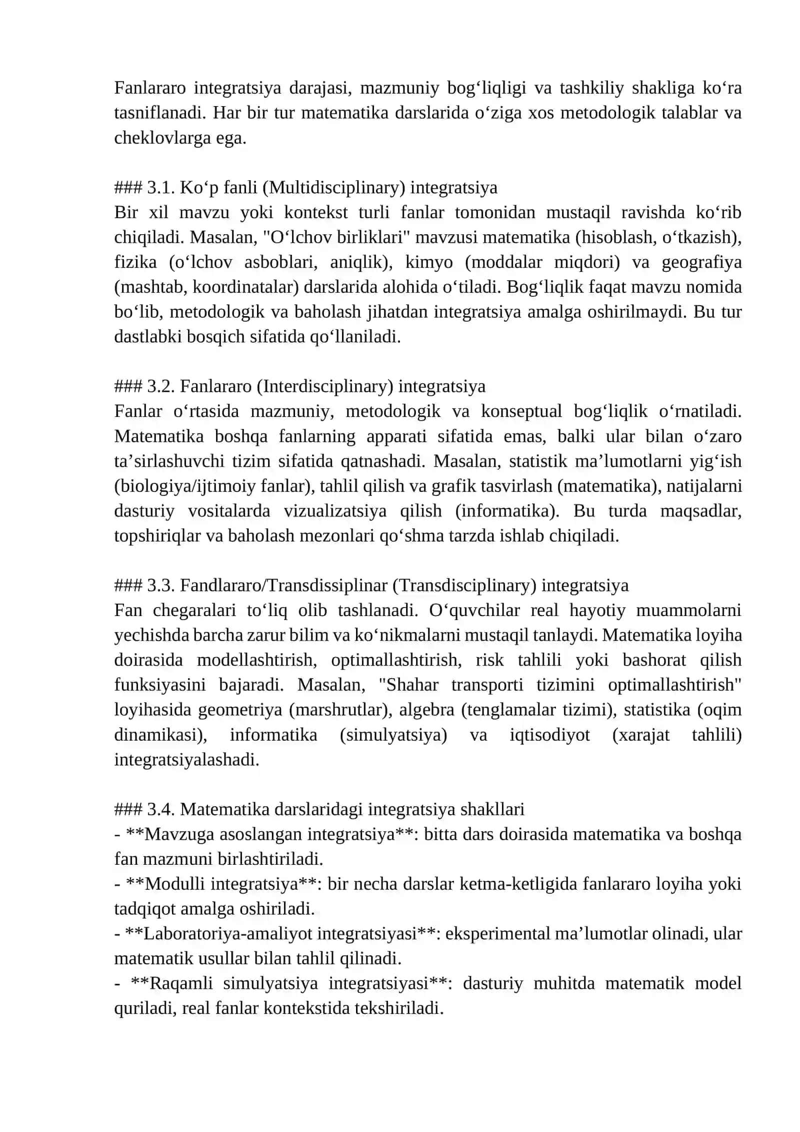 FANLARARO INTEGRATSIYA ASOSIDA MATEMATIKA DARSLARINI TASHKIL ETISH 3