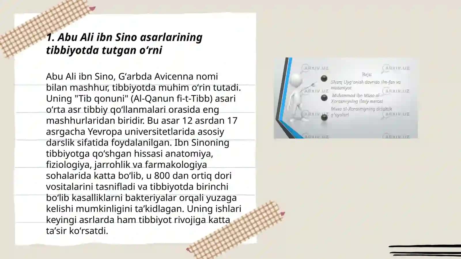 Abu Ali ibn Sino asarlarining tibbiyotda tutgan oʻrni 3