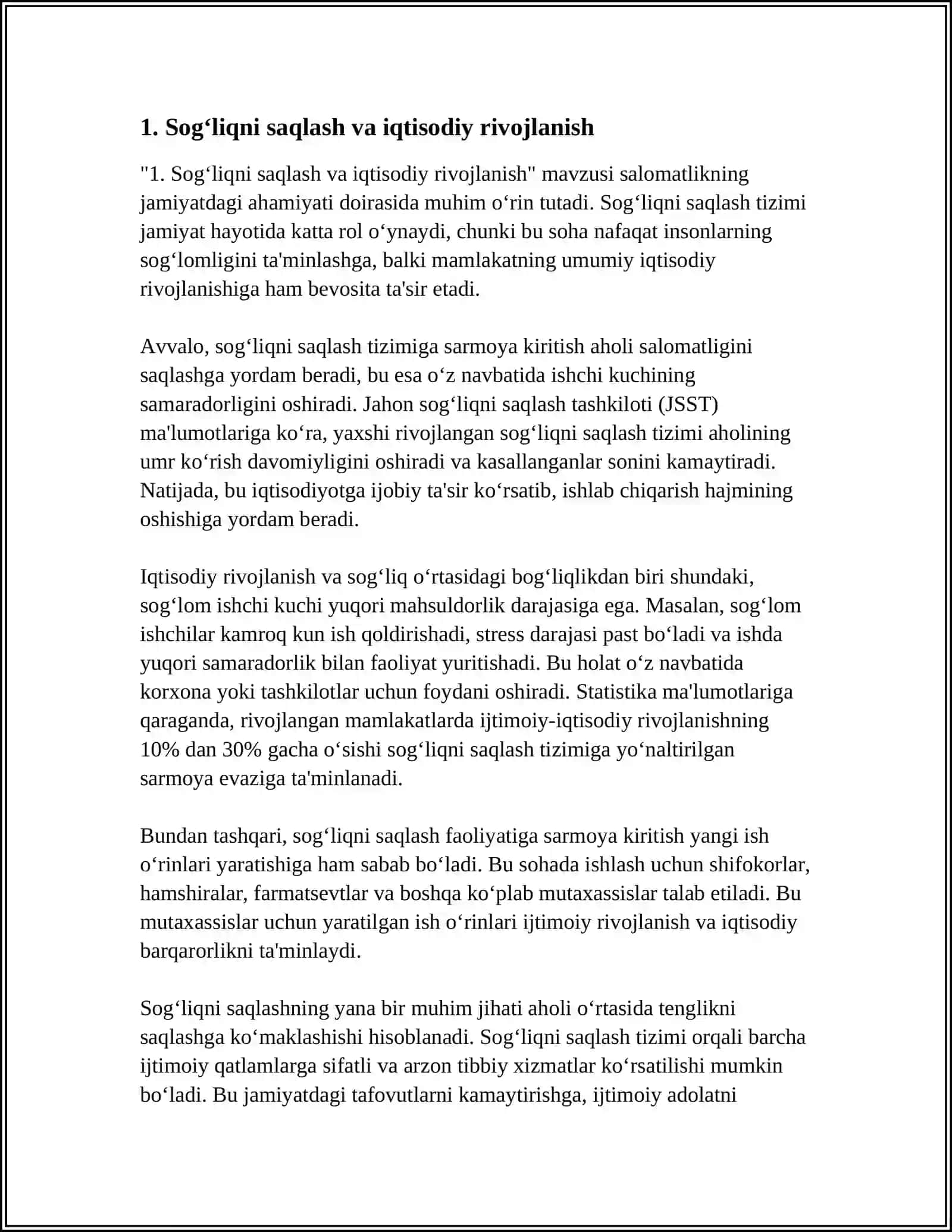 SALOMATLIKNI JAMIYATDAGI AHAMIYATI 3