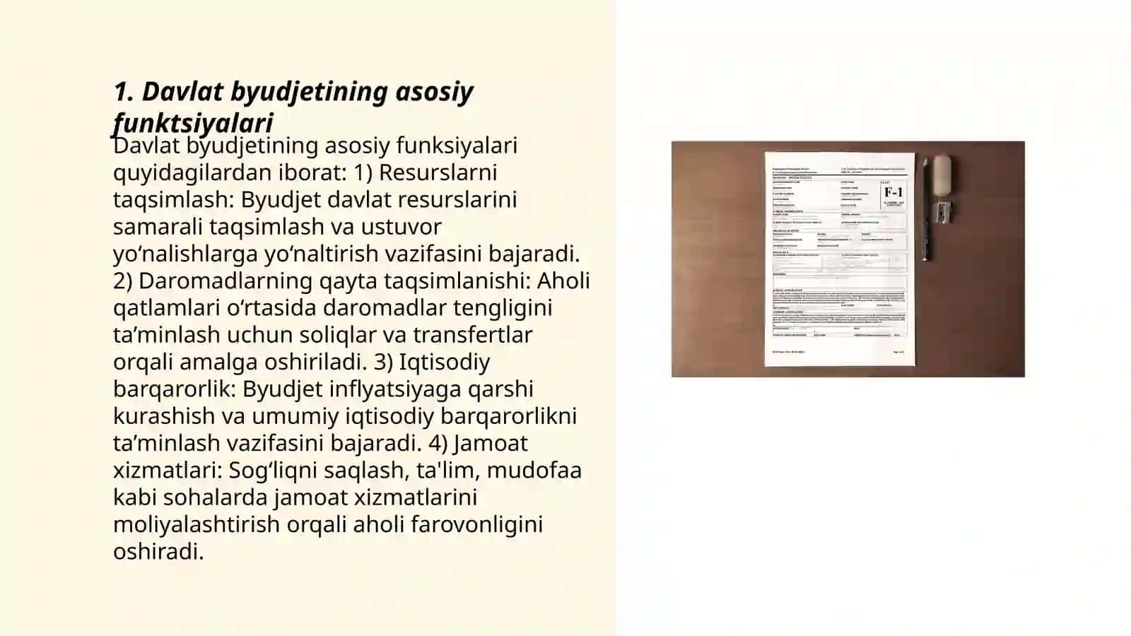 O’zbekistonda davlat byudjeti tuzilmasi va uning o’ziga xosligi 3