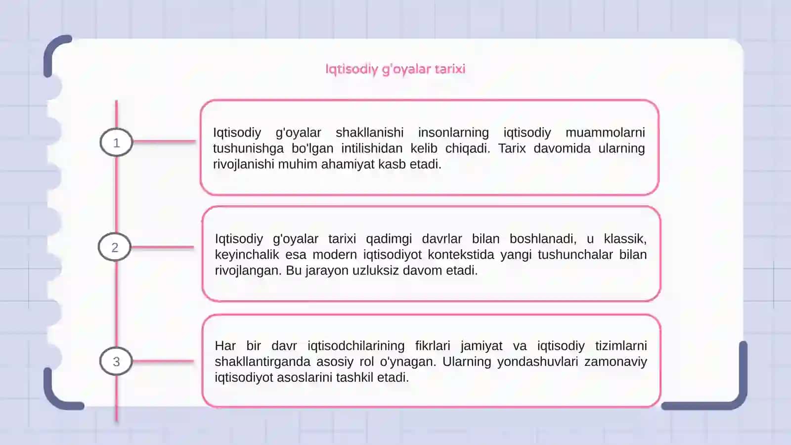Iqtisodiy g'oyalarning shakllanishi 3
