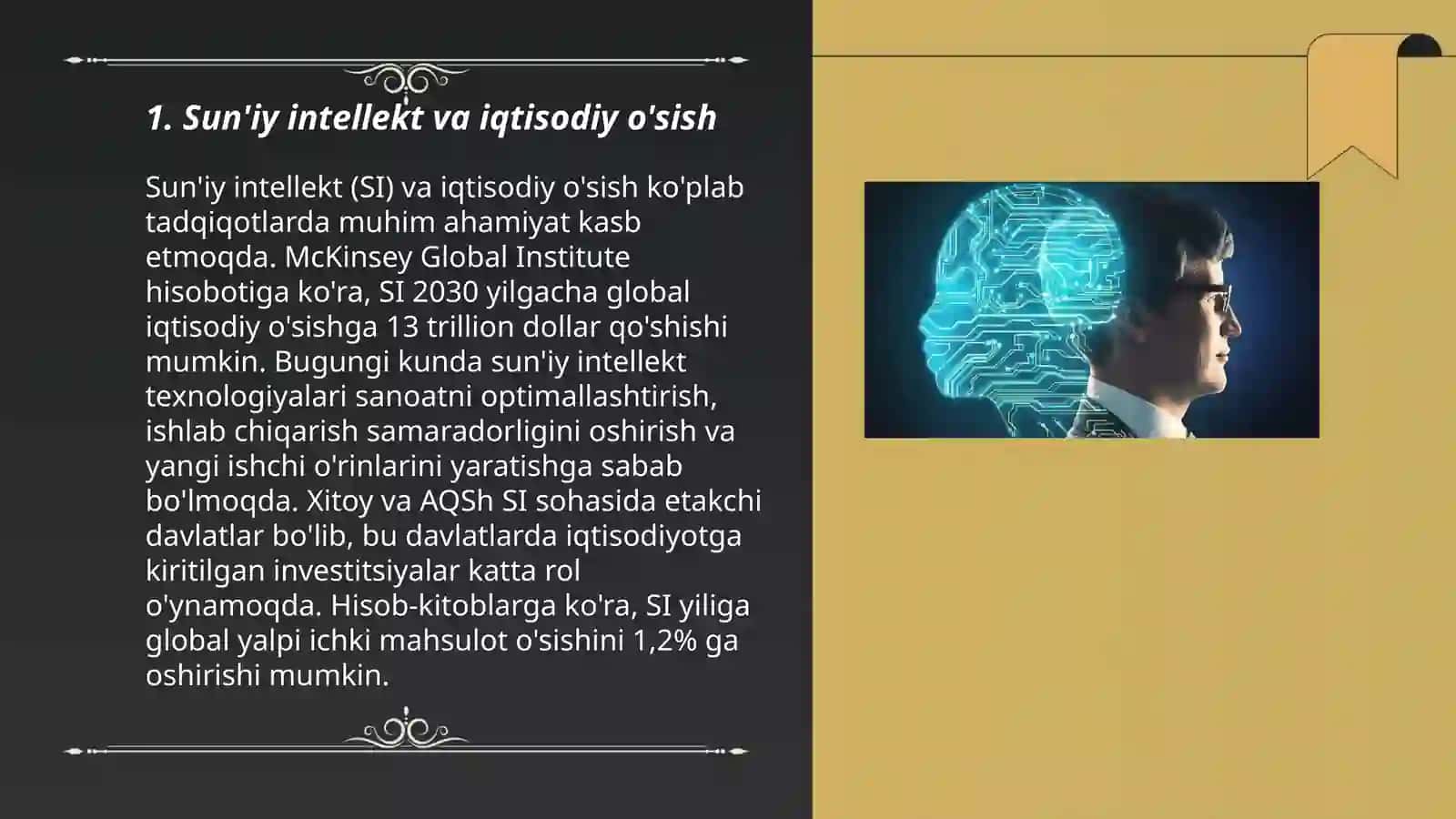 Iqtisodiyot sohalarida sun'iy intellektdan foydalanish xususiyatlari 3