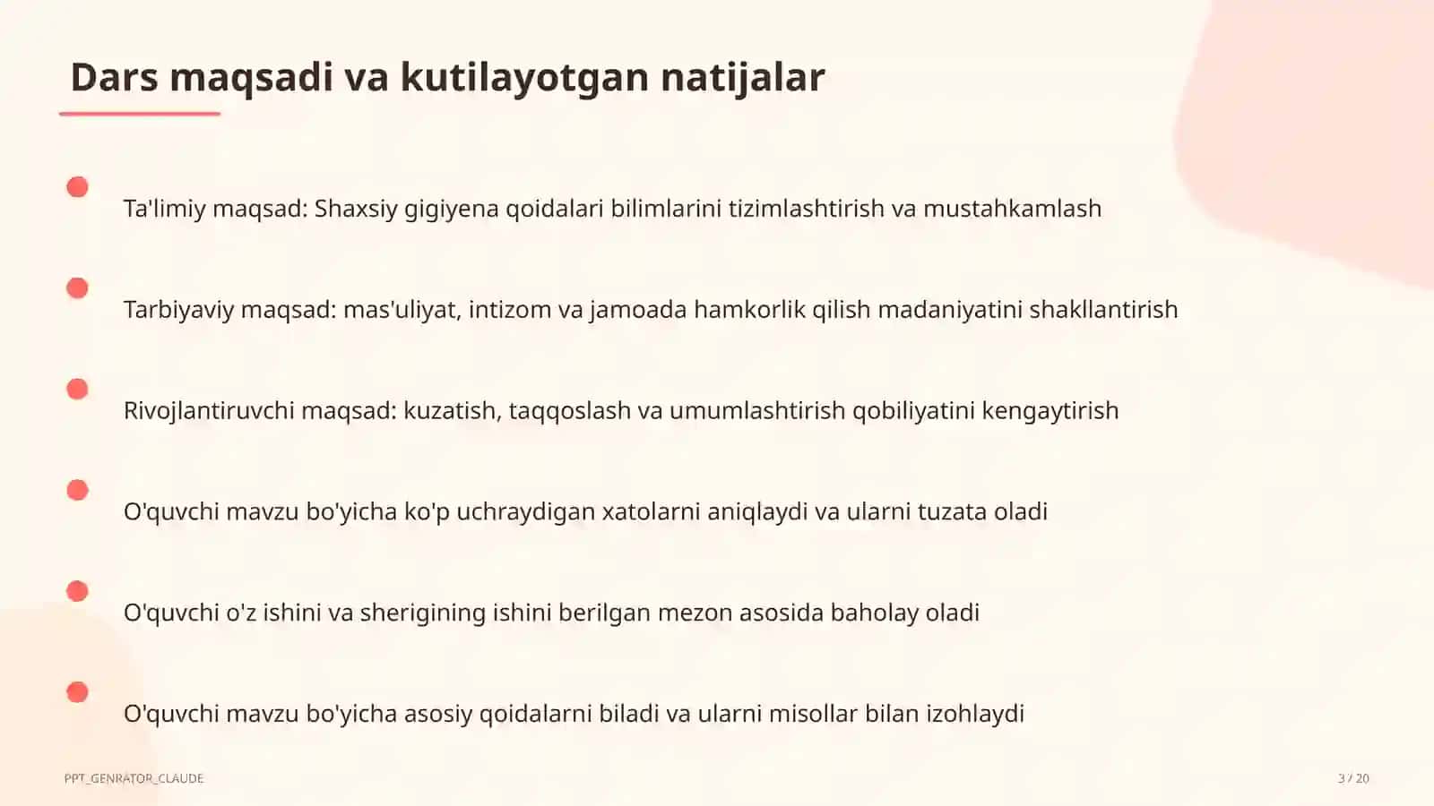 Shaxsiy gigiyena qoidalari (1-sinf) 3