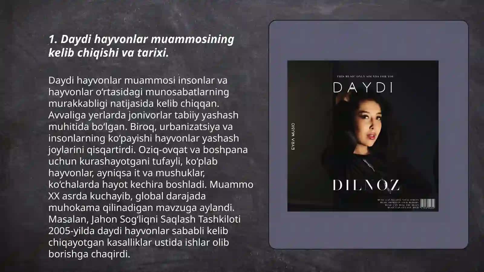 Daydi hayvonlar muammosi 3