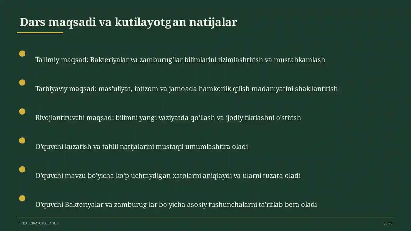 Bakteriyalar va zamburug'lar (6-sinf) 3