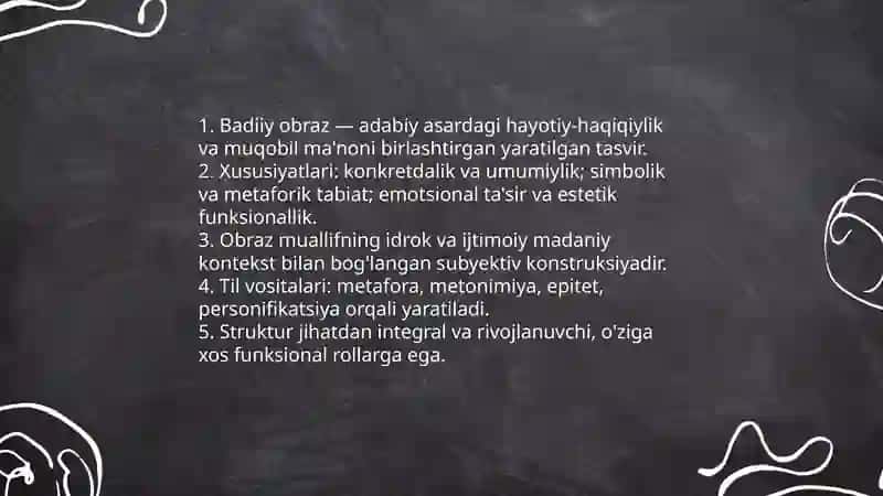 Badiiy obraz va obrazlilik 3