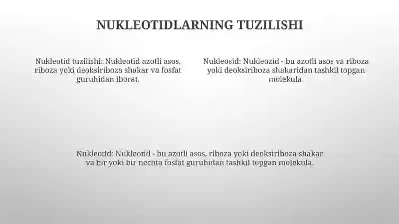 Nukleozidlar.Nukleotidlar 3