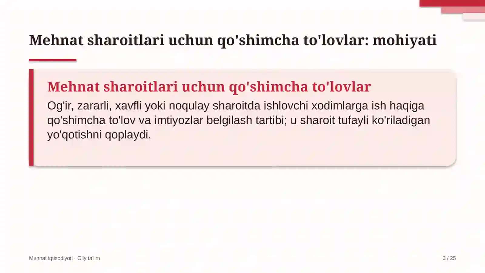Kon-metallurgiya kombinatlarida mehnat sharoitlari uchun qo'shimcha to'lovlarni belgilash 3