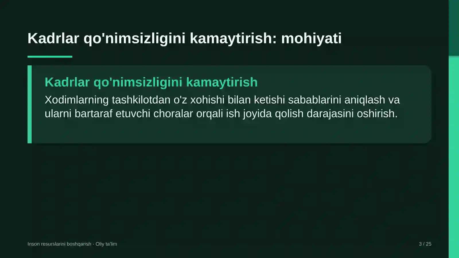 Konsert tashkilotlarida kadrlar qo'nimsizligini kamaytirish 3