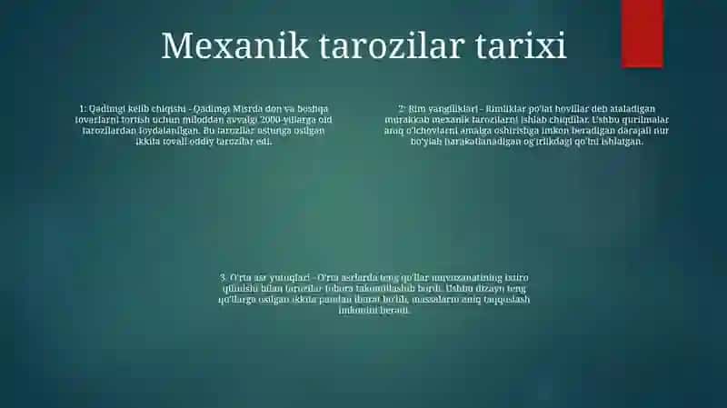 Mexanik Tarozilar 3