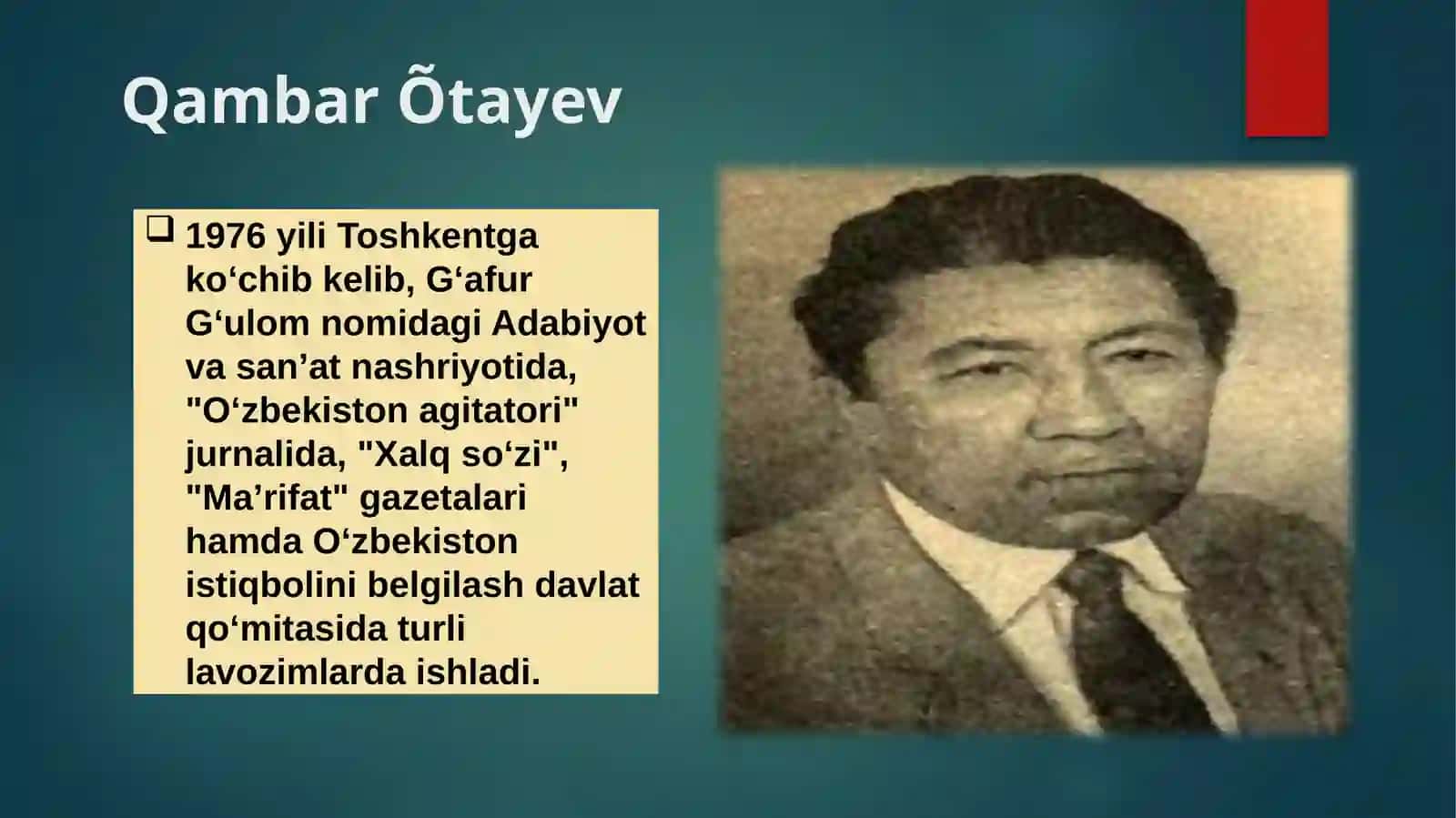 Qambar Õta yev Ozod 3