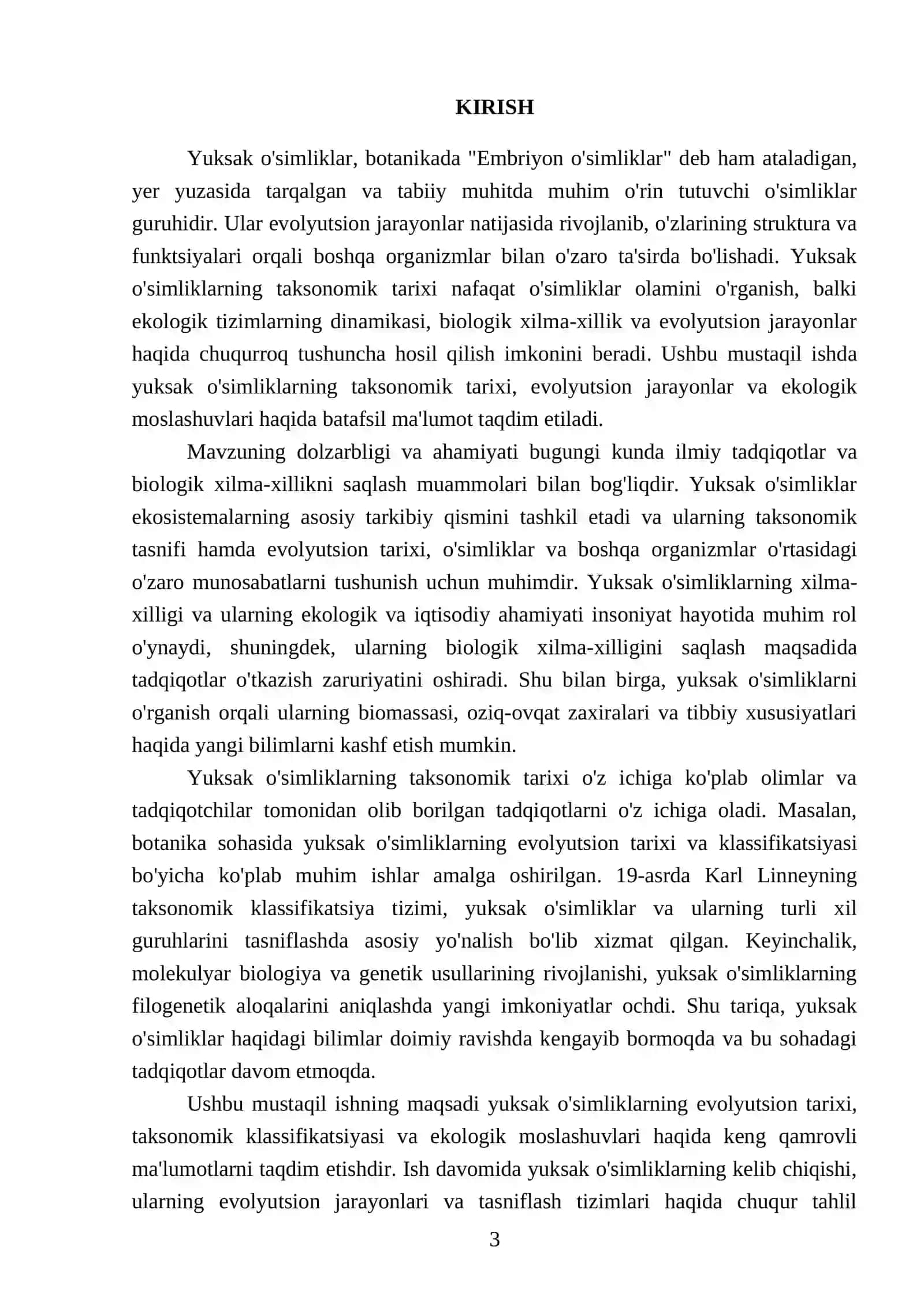 Yuksak o'simliklarning taksonomik tarixi 3