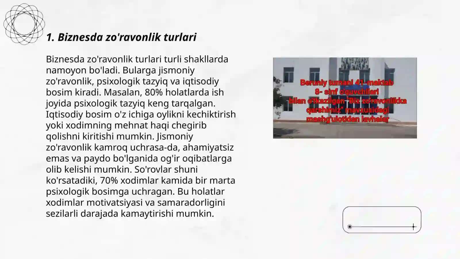 Biz zoʻravonlikka qarshimiz 3