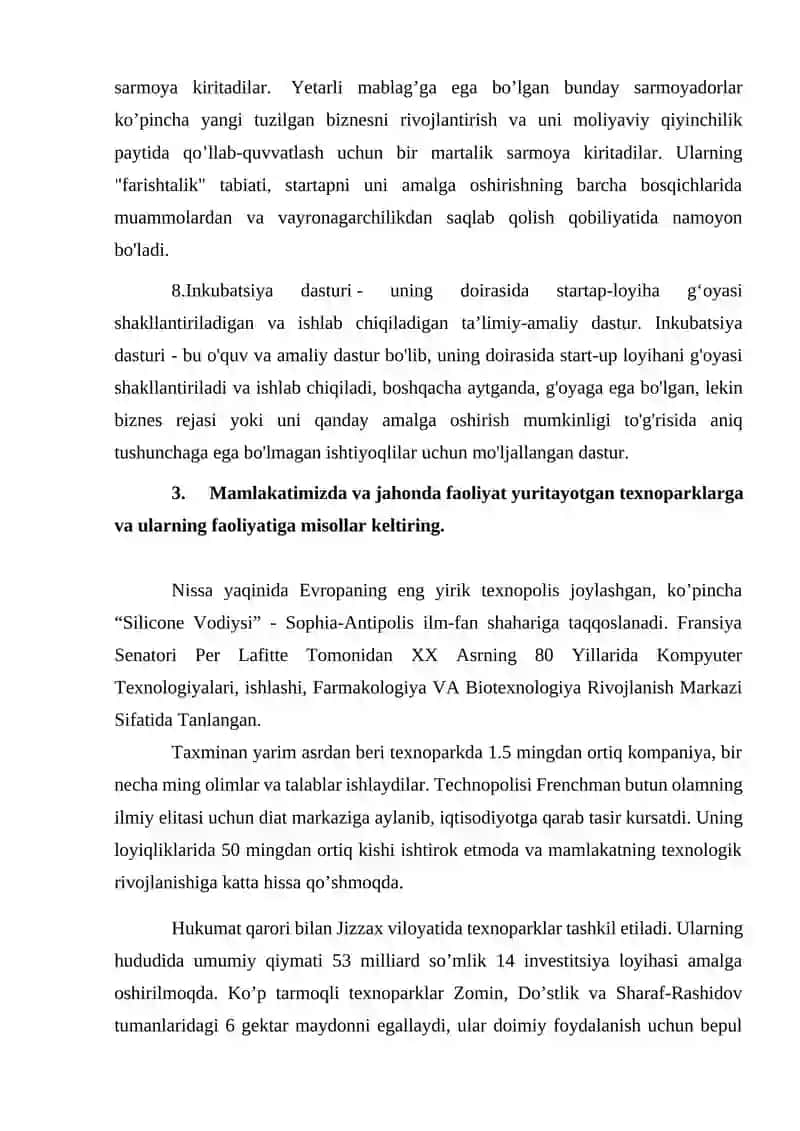 Innovatsion loyihalarni venchurli moliyalashtirish 3