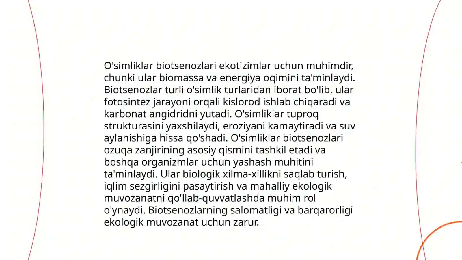 O'simliklar biotsenozlari va ekologik roli 3